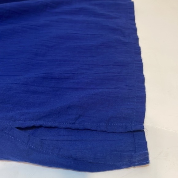 Lauren Ralph Lauren dress woman’s cotton Blue casual VNeck size XSmall - Picture 6 of 15